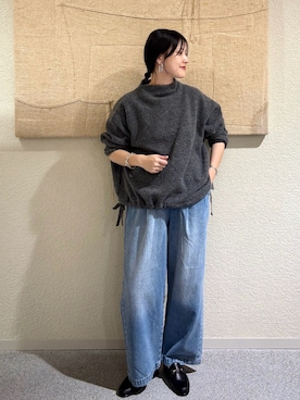 「アイテム（その他トップス）」を使った、秋山 里織さん（レディース・158cm）の秋コーディネート