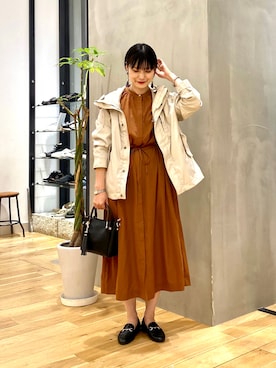 秋山 里織さん(レディース・158cm)の秋コーディネート