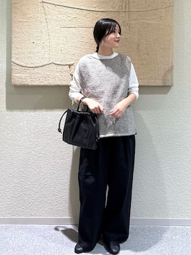 「アイテム（雑貨/ホビー）」を使った、秋山 里織さん（レディース・158cm）の秋コーディネート