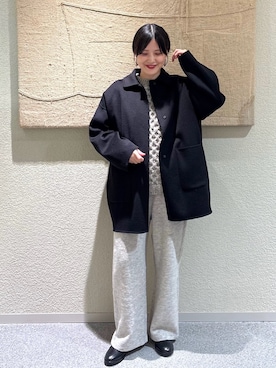 「アイテム（その他アウター）」を使った、秋山 里織さん（レディース・158cm）の秋コーディネート