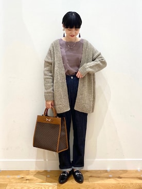 秋山 里織さん(レディース・158cm)の秋コーディネート