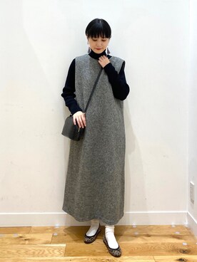 秋山 里織さん(レディース・158cm)の冬コーディネート