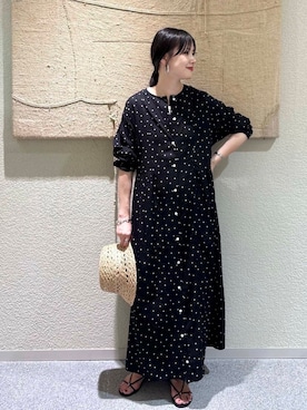 秋山 里織さん（レディース・158cm）の夏コーディネート