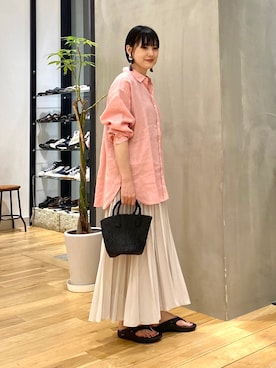 秋山 里織さん（レディース・158cm）の春コーディネート