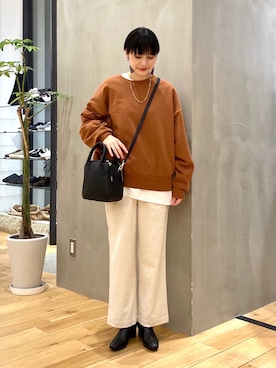 秋山 里織さん(レディース・158cm)の秋コーディネート