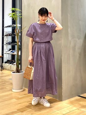 秋山 里織さん（レディース・158cm）の春コーディネート