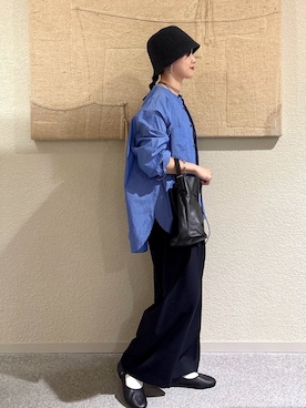 「アイテム（雑貨/ホビー）」を使った、秋山 里織さん（レディース・158cm）の秋コーディネート