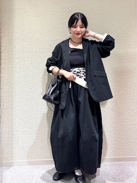 「アイテム（その他雑貨）」を使った、秋山 里織さん（レディース・158cm）の秋コーディネート