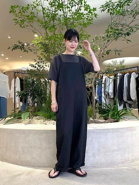 秋山 里織さん（レディース・158cm）の夏コーディネート