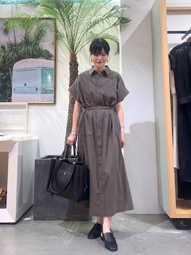 秋山 里織さん（レディース・158cm）の夏コーディネート