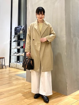 秋山 里織さん（レディース・158cm）の春コーディネート