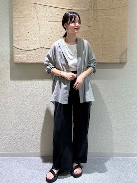 「帰省コーデ」｜「アイテム（パンツ）」を使った、saoriさん（レディース・158cm）の夏コーディネート