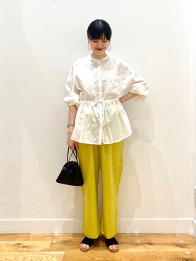 秋山 里織さん（レディース・158cm）の春コーディネート