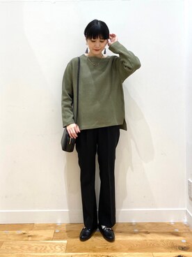 秋山 里織さん(レディース・158cm)の冬コーディネート