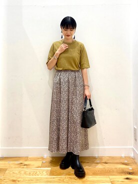 秋山 里織さん（レディース・158cm）の夏コーディネート