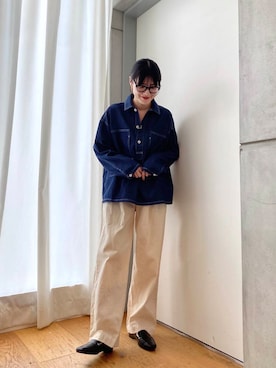 秋山 里織さん(レディース・158cm)の秋コーディネート