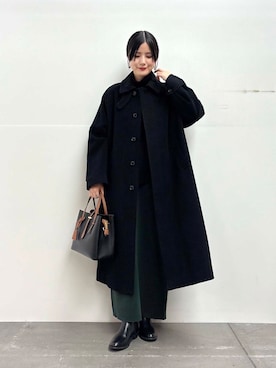 秋山 里織さん(レディース・158cm)の冬コーディネート