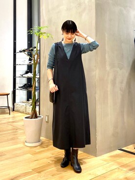 秋山 里織さん（レディース・158cm）の秋コーディネート