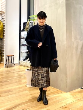 秋山 里織さん（レディース・158cm）の秋コーディネート