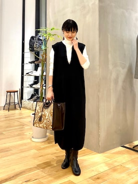 秋山 里織さん（レディース・158cm）の秋コーディネート