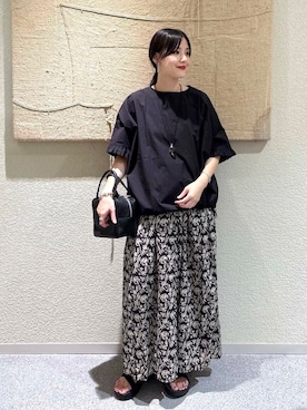 秋山 里織さん(レディース・158cm)の夏コーディネート