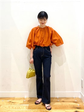 「URBAN RESEARCH DOORS WOMENS」｜「アイテム（その他）」を使った、秋山 里織さん（レディース・158cm）の夏コーディネート