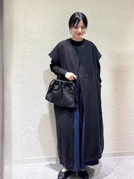 「アイテム（雑貨/ホビー）」を使った、秋山 里織さん（レディース・158cm）の秋コーディネート
