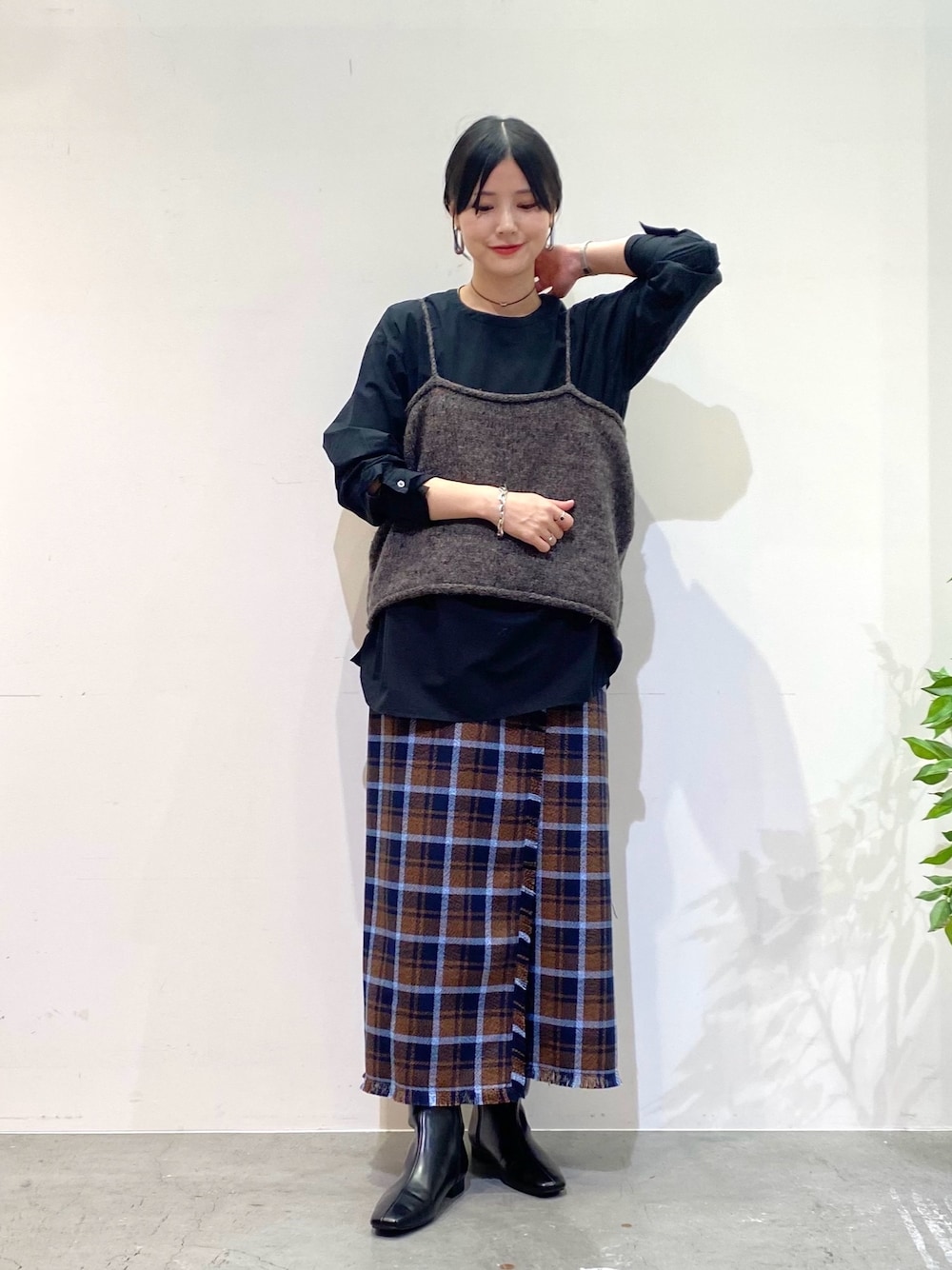 かぐれ カラーネップアルパカニットキャミソール かぐれ（カグレ）の