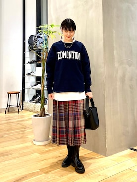 秋山 里織さん（レディース・158cm）の秋コーディネート