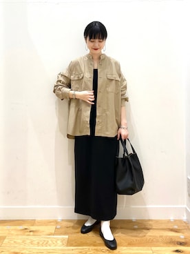 秋山 里織さん（レディース・158cm）の春コーディネート