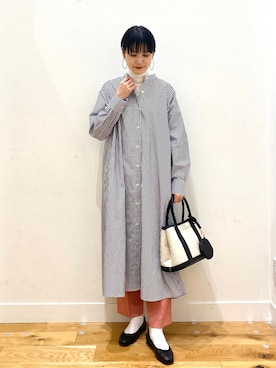 秋山 里織さん（レディース・158cm）の冬コーディネート