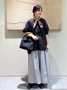 「アイテム（財布/小物）」を使った、秋山 里織さん（レディース・158cm）の秋コーディネート