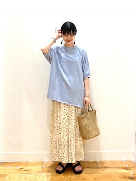 秋山 里織さん（レディース・158cm）の夏コーディネート