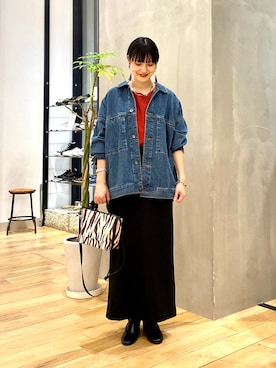 秋山 里織さん（レディース・158cm）の秋コーディネート