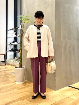 秋山 里織さん（レディース・158cm）の秋コーディネート