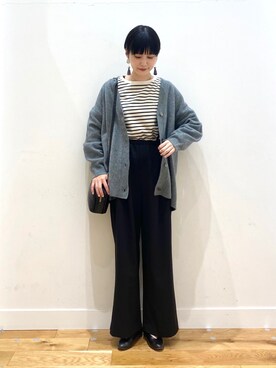 秋山 里織さん(レディース・158cm)の秋コーディネート