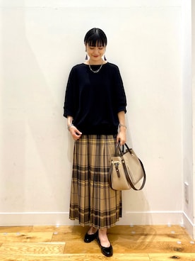 秋山 里織さん（レディース・158cm）の秋コーディネート