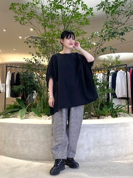 秋山 里織さん（レディース・158cm）の秋コーディネート