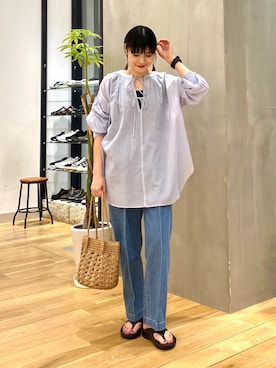 秋山 里織さん（レディース・158cm）の春コーディネート