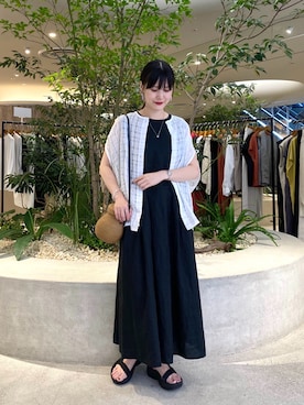 秋山 里織さん(レディース・158cm)の夏コーディネート