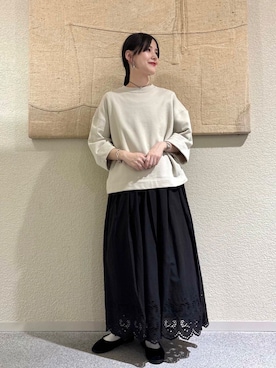 かぐれ（カグレ）の「スカラップ刺繍ギャザースカート（スカート