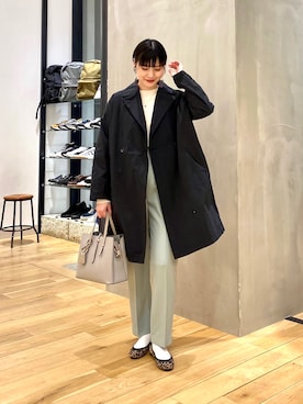 秋山 里織さん（レディース・158cm）の春コーディネート