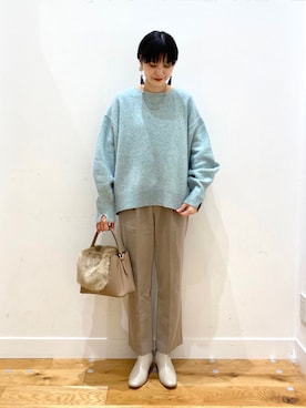 秋山 里織さん(レディース・158cm)の秋コーディネート