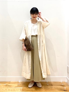 秋山 里織さん（レディース・158cm）の春コーディネート