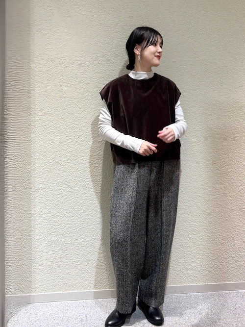 セール】コットンベルベット2WAYベスト（ベスト）｜かぐれ（カグレ）の