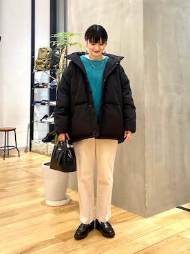 「マイベストコーデ2022」｜「アイテム（その他シューズ）」を使った、saoriさん（レディース・158cm）の冬コーディネート