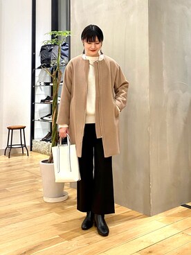 秋山 里織さん(レディース・158cm)の冬コーディネート