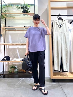 秋山 里織さん(レディース・158cm)の夏コーディネート