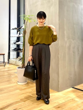 秋山 里織さん（レディース・158cm）の秋コーディネート