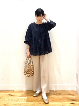 秋山 里織さん（レディース・158cm）の春コーディネート